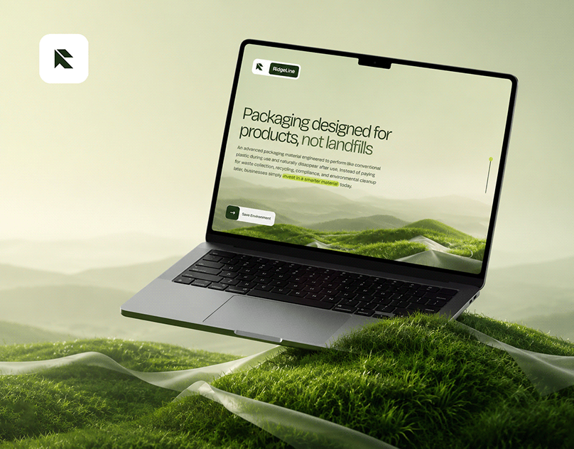 RidgeLine™ | Sustainable Packaging Web Design