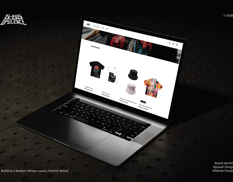 555 OPULENCE | Fashion Branding & Website Design