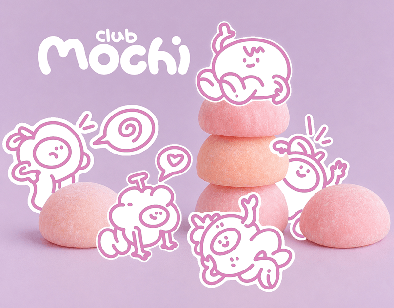 Mochi Club|mascot illustration|character design