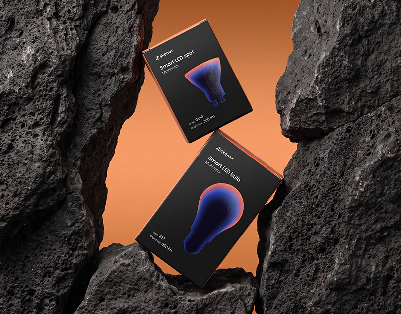 Smart LED bulb packaging design | Brand identity