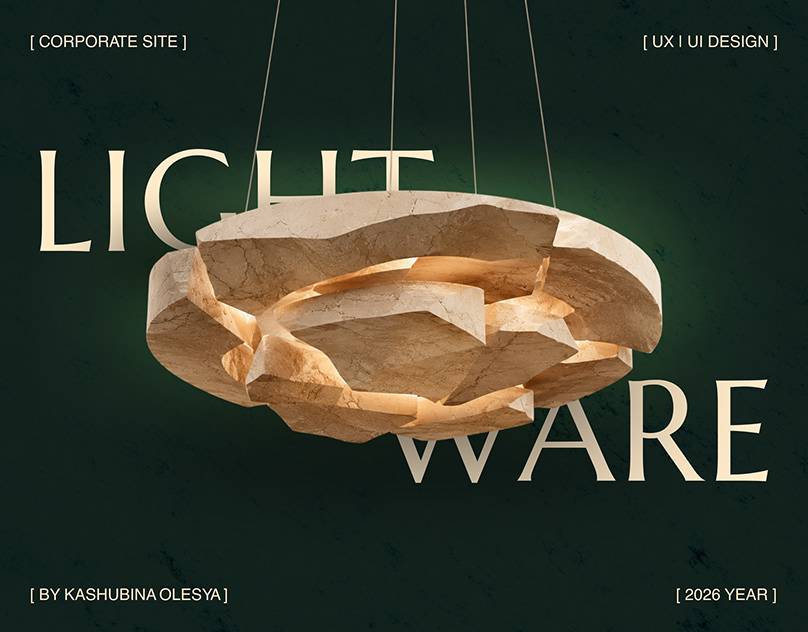 LIGHTWARE — UX/UI Design for a Premium Lighting Website