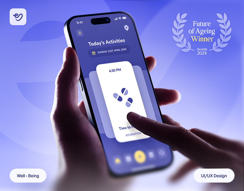 UI/UX for Wellness Aging Care Mood & Meds Tracking app