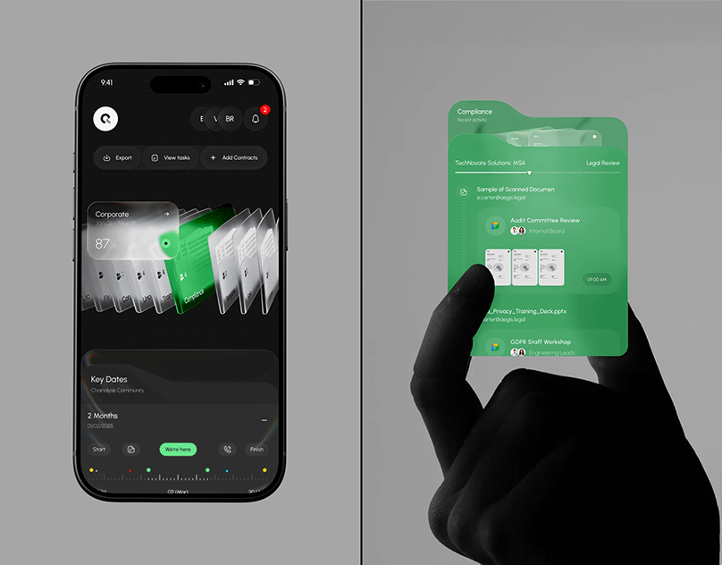 ClauseOS Compliance – SaaS Dashboard & UX UI Design