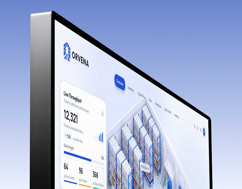 ORVENA — AI-Powered Warehouse Dashboard | UI/UX Design