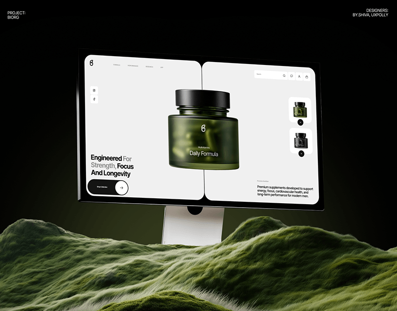 Biorg® | Mobile App x Website Design
