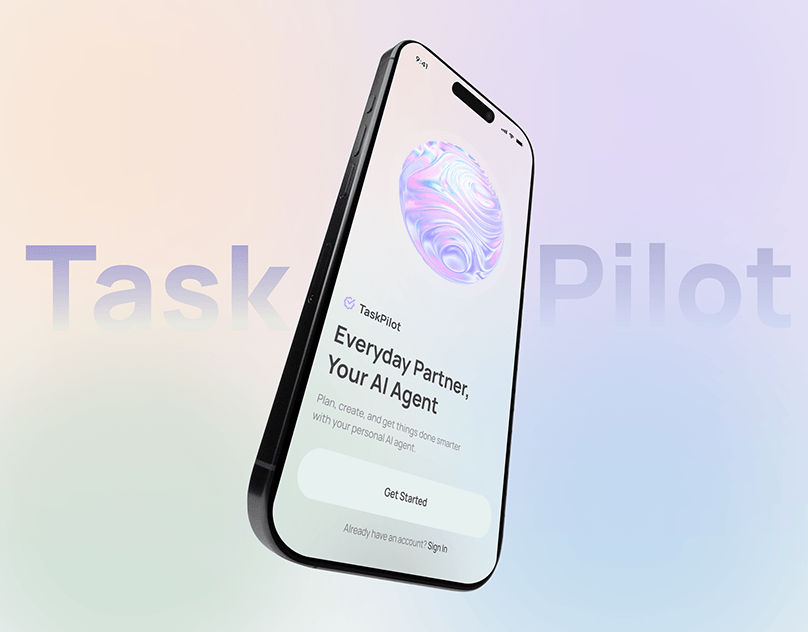 TaskPilot — AI Productivity Mobile App UI/UX Case Study
