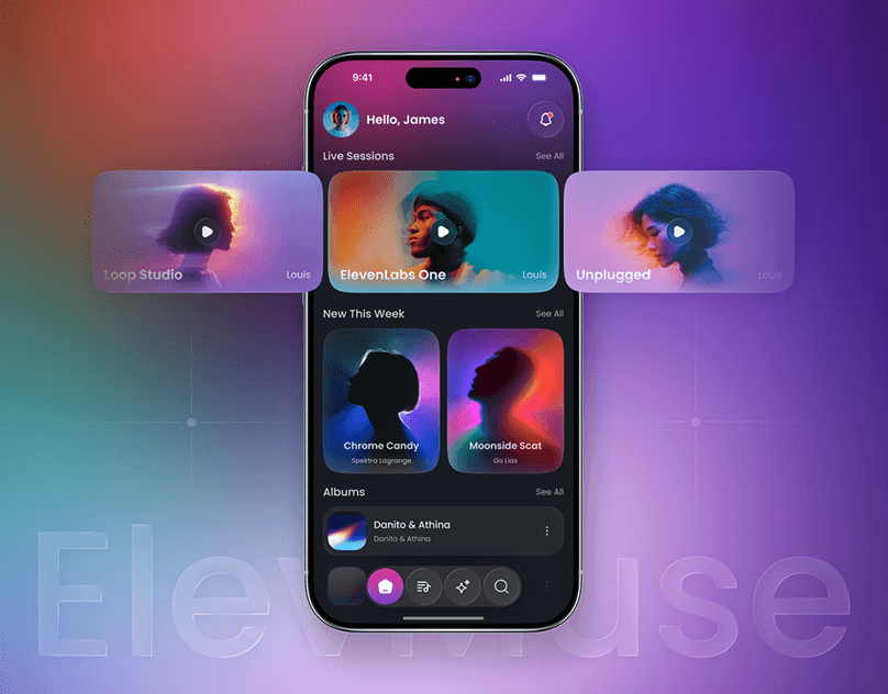 AI Music Generator App UI UX Design