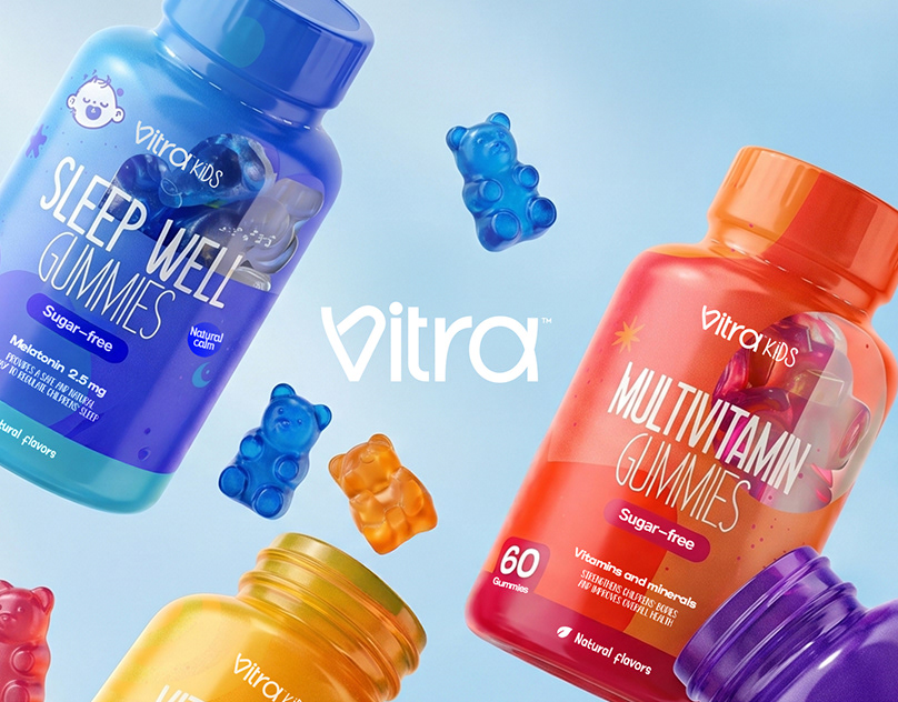 Vitra Health Supplements Brand Identity and Packaging