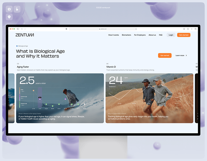 Zentum Health Platform Website UI/UX and Product Design