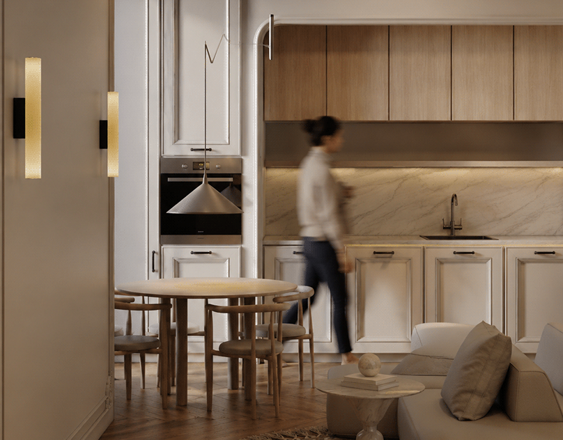 Neoclassical Apartment Interior
