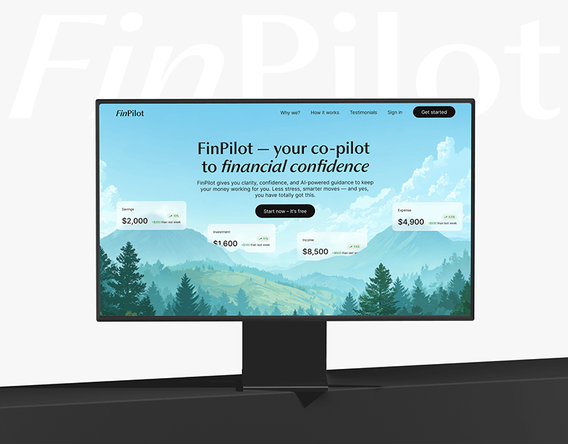 FinPilot - Finance Dashboard | UI & UX Design