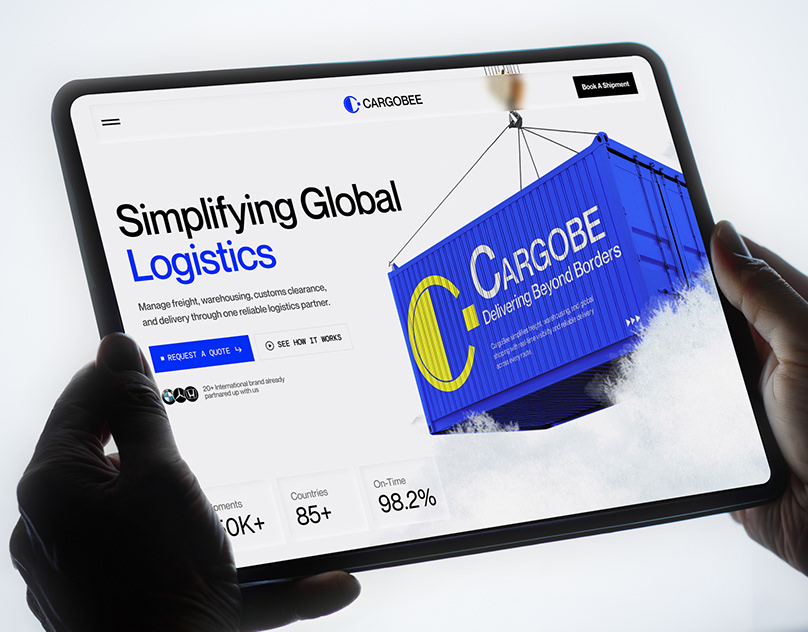 Logistics and Shipping Service Website UX UI Design