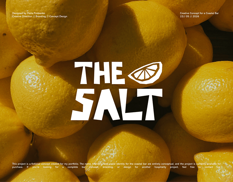THE SALT | Brand Identity for a Coastal Bar