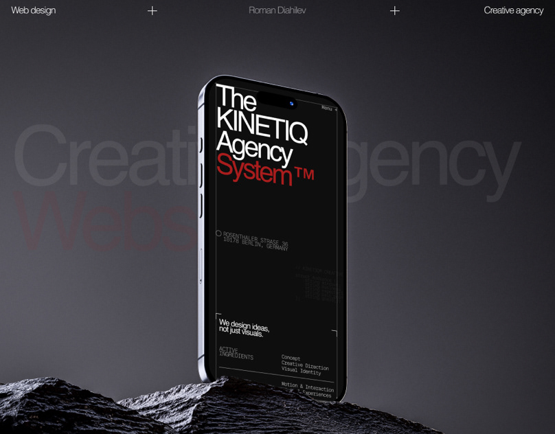 KINETIQ© — Creative Agency Website Design