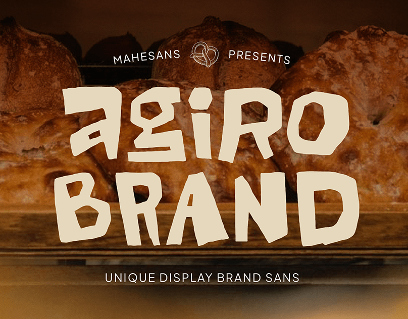 Agiro Brand – Playful Cutout Font