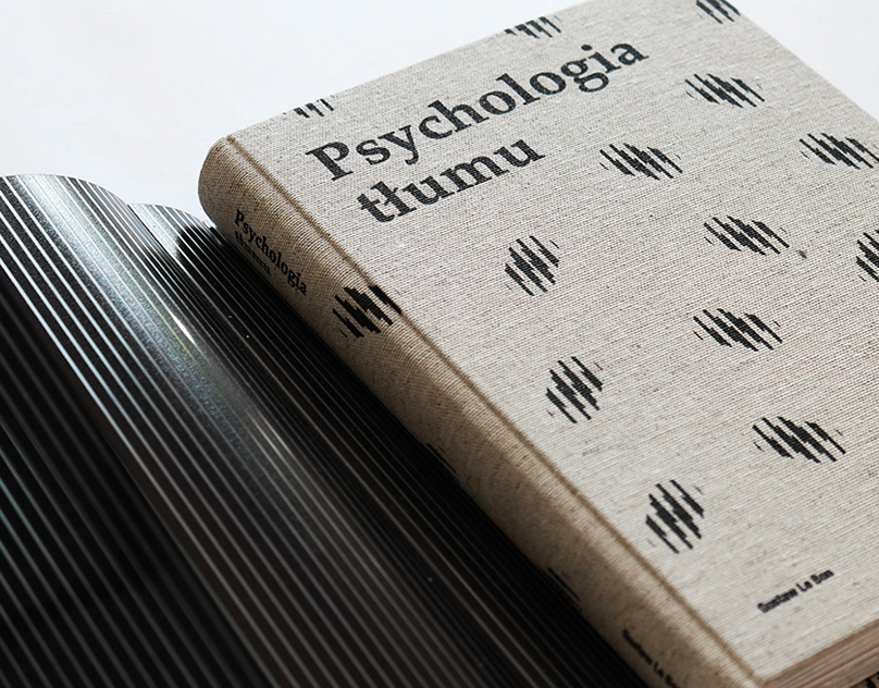 Graphic design for G. Le Bon's "Crowd Psychology" book